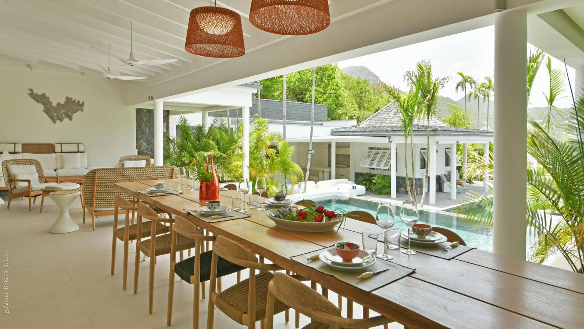 Modern Villa With Two Swimming Pools Petit Cul-de-Sac 外观 照片