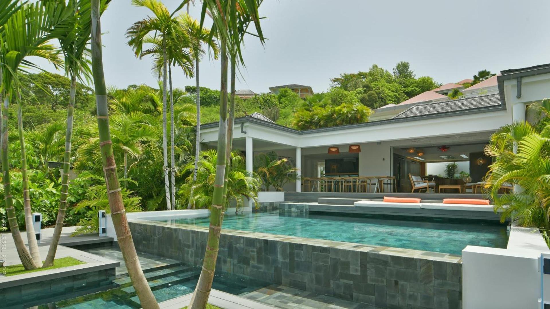 Modern Villa With Two Swimming Pools Petit Cul-de-Sac 外观 照片