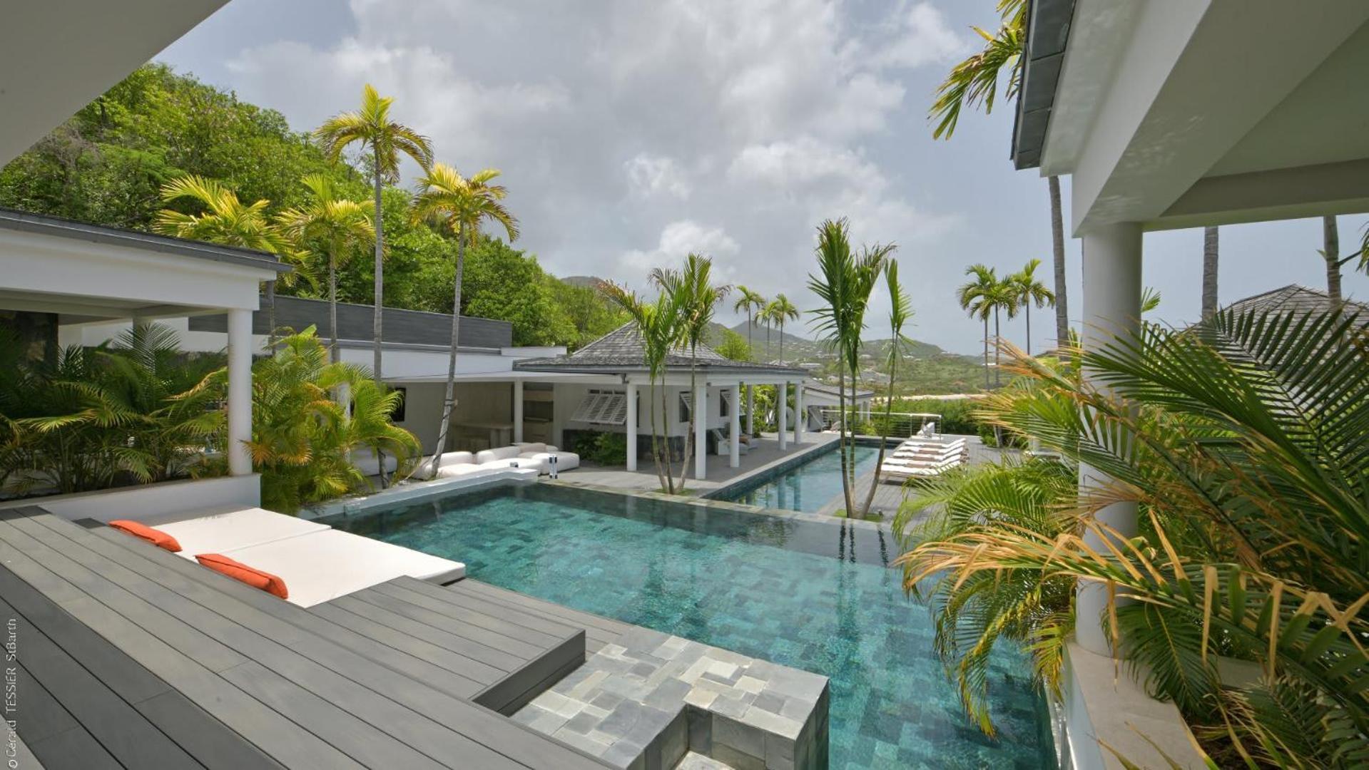 Modern Villa With Two Swimming Pools Petit Cul-de-Sac 外观 照片